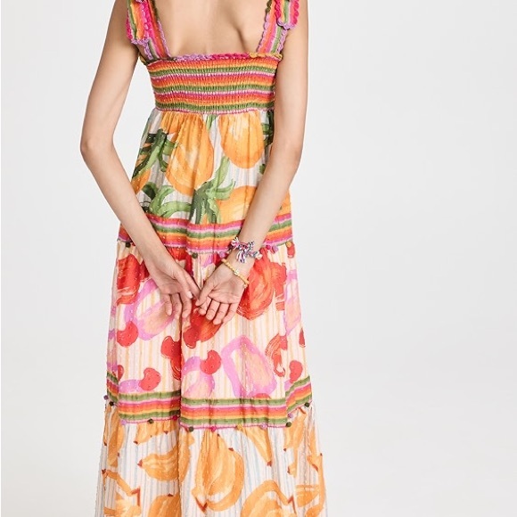FARM Rio Scarves Tiered Dress Large - NWT - Picture 2 of 9